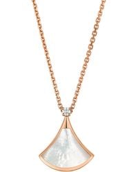BVLGARI - Diamond And Mother-Of-Pearl Divas' Dream Necklace - Lyst