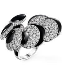 Cartier - White Gold, Diamond And Onyx Libre Polymorph Ring - Lyst