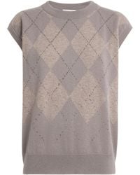 Johnstons of Elgin - Cashmere Argyle Clan Sweater - Lyst