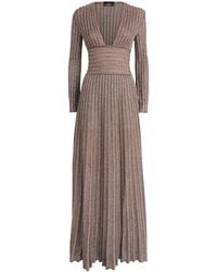 Missoni - Long-Sleeve V-Neck Maxi Dress - Lyst