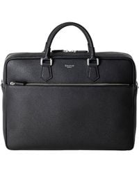 Serapian - Slim Cachimere Leather Briefcase - Lyst