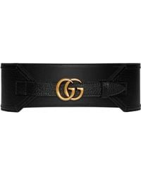 Gucci - GG Marmont Wide Belt - Lyst