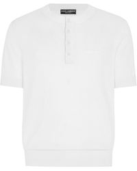 Dolce & Gabbana - Silk Short-Sleeve Sweater - Lyst