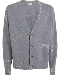 DOMREBEL - Wool Exposed Stitching Cardigan - Lyst