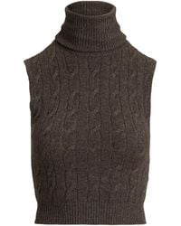 Ralph Lauren - Cashmere Cable-Knit Sweater Vest - Lyst