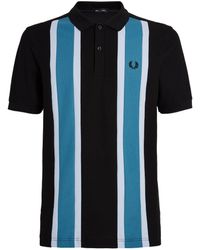 Fred Perry - Striped Polo Shirt - Lyst