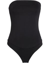 GOOD AMERICAN - Scuba Corset Strapless Bodysuit - Lyst