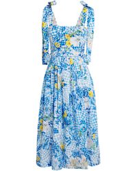 Mary Katrantzou - Cotton-Blend Wrap-Tie Top - Lyst