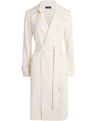 Theory - Crepe Oaklane Trench Coat - Lyst