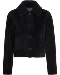 JOSEPH - Shearling Reversible Alloway Jacket - Lyst