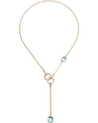 Pomellato - Mixed, Diamond And Topaz Nudo Necklace - Lyst