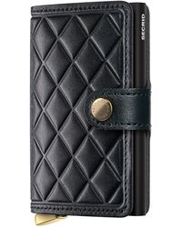 Secrid - Leather Diamond-Embossed Miniwallet - Lyst