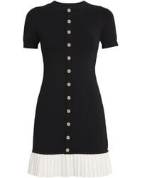 Sandro - Pleated-Hem Mini Dress - Lyst