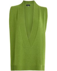 Eskandar - Cashmere Plunge-Neck Sweater Vest - Lyst