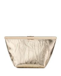 Jimmy Choo - Metallic Leather Ganache Clutch Bag - Lyst
