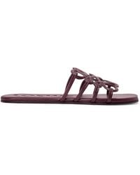 Loewe - Leather Petal Anagram Sandals - Lyst