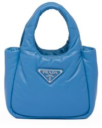 Prada - Small Padded Leather Top-handle Bag - Lyst