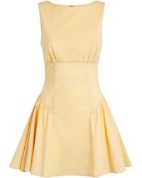 STAUD - Cotton Poplin Gwen Mini Dress - Lyst