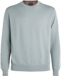 Paul & Shark - Virgin Wool-Silk Crew-Neck Sweater - Lyst