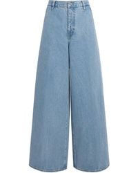 FRAME - The Drape Wide-Leg Jeans - Lyst