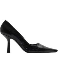 Burberry - Leather Chisel Pumps 85 - Lyst