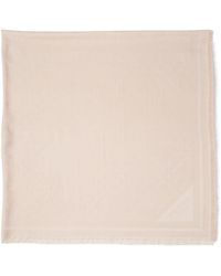 Prada - Silk-Wool Logo Scarf - Lyst