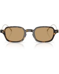 Giorgio Armani - Tortoiseshell Rectangle Sunglasses - Lyst