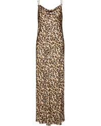 Marella - Leopard-Print Sleeveless Maxi Dress - Lyst