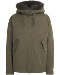 Yves Salomon - Down Fur-Trim Technical Parka Coat - Lyst