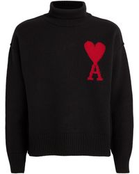 Ami Paris - Merino Wool Ami De Coeur Sweater - Lyst