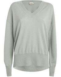 LeKasha - Organic Cashmere V-neck Sweater - Lyst