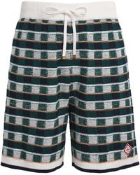 CASABLANCA - Cotton Crochet Mosaic Shorts - Lyst