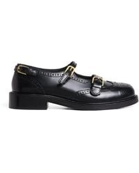 Sandro - Leather Mary Jane Derby Shoes - Lyst