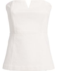 PAIGE - Strapless Fiana Top - Lyst