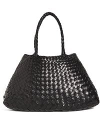 Dragon Diffusion - Large Leather Woven Santa Croce Tote Bag - Lyst