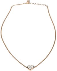 Miu Miu - Enamel Heart Pendant Necklace - Lyst