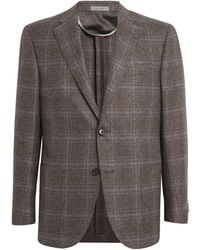 Corneliani - Virgin Wool Check Blazer - Lyst