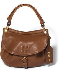 Miu Miu - Small Leather Rendez-Vous Shoulder Bag - Lyst