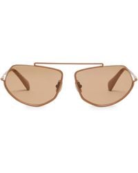 Max Mara - Metal Square Sunglasses - Lyst