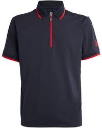 Bogner - Contrast Zip-up Polo Shirt - Lyst