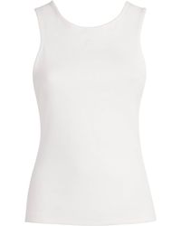 Claudie Pierlot - Stretch-Cotton Logo Tank Top - Lyst