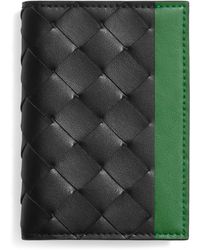 Bottega Veneta - Leather Intrecciato Bifold Card Holder - Lyst