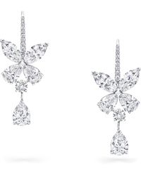 Graff - And Diamond Butterfly Drop Earrings - Lyst