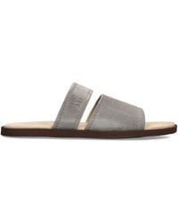 Brunello Cucinelli - Leather Slides - Lyst