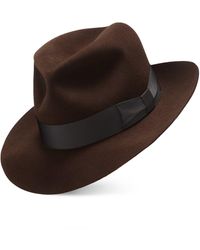 Swaine - Rabbit Felt Crusade Poet Fedora - Lyst
