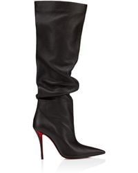 Christian Louboutin - Zependris 100 Deer Leather Knee-High Boots - Lyst