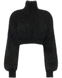 Max Mara - Mohair-Blend Cropped Sweater - Lyst