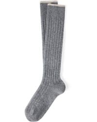 Brunello Cucinelli - Cashmere Ribbed Socks - Lyst