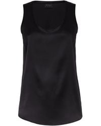 Brunello Cucinelli - Stretch-Silk Satin Reversible Tank Top - Lyst