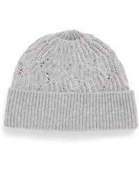 Pal Zileri - Wool Cable-Knit Beanie - Lyst